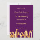 Search for skyline birthday invitations Urban