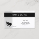 Search for theatre business cards Play