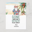 Search for beach santa claus postcards Funny