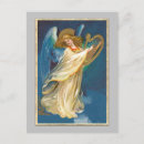 Search for harps postcards Blue
