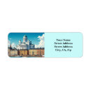 Search for travel return address labels Blue