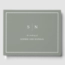 Search for green sage guest books Minimalist