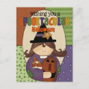 Search for halloween patterns postcards Witch