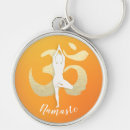 Search for yoga om key rings Namaste