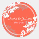 Search for rustic monogram wedding stickers Leaves