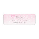 Search for thank you wedding return address labels Black