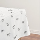Search for elegant tablecloths Monogrammed