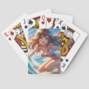 Search for anime girl playing cards Cute