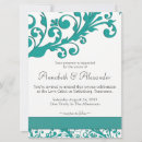 Search for aquamarine wedding invitations Modern
