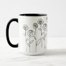 Search for flower drawings mugs Elegant