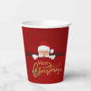 Search for santa claus paper cups Red