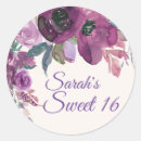 Search for purple sweet 16 stickers Elegant