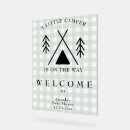 Search for camping signs Let the adventure begin