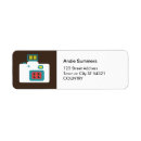Search for camera return address labels Retro