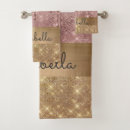 Search for gold glitter bath towels Modern elegant