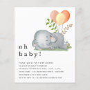Search for yellow elephant baby shower invitations Gender neutral