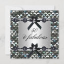 Search for silver black white 50th birthday invitations Party