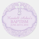 Search for purple first communion stickers Cross