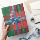 Search for red and green plaid wrapping paper Winter
