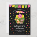 Search for ice cream 2nd birthday invitations Rainbow