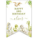 Search for dinosaur bunting flags Green