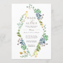 Search for feminine wedding invitations Botanical