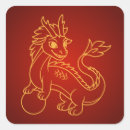 Search for cute chinese dragon stickers Red