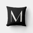 Search for letter m cushions Black