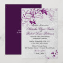 Search for silver glitter wedding invitations Purple
