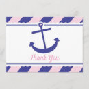 Search for anchor thank you cards Pink
