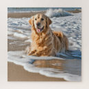 Search for golden retriever puzzles Beach