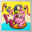 Search for cartoon flamingo posters Tropical