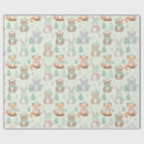 Search for woodland fox wrapping paper Seamless pattern