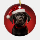 Search for red lab christmas tree decorations Puppy