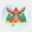 Search for cute moose stickers Watercolor
