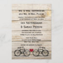 Search for vintage bicycle wedding invitations Heart