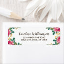 Search for floral botanical return address labels Girl baby shower