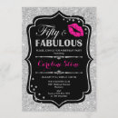 Search for fifty and fabulous 50th birthday invitations Glam
