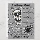 Search for cobwebs invitations Skull