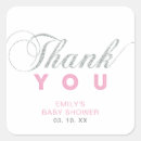 Search for pink silver thank you stickers Simple