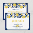 Search for navy and yellow wedding invitations Dark blue