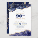 Search for rose gold surprise birthday invitations Navy blue