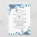 Search for something blue wedding invitations Chic