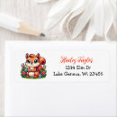 Search for cartoon flower return address labels Pink