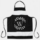 Search for black and white floral aprons Elegant
