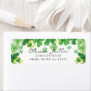 Search for four leaf clover return address labels Bridal shower