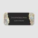 Search for glitter name tags Black