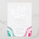 Search for foil gender reveal invitations For her