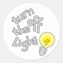 Search for turn off stickers Electricity
