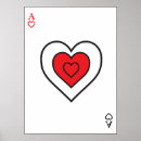 Search for ace of hearts art Red